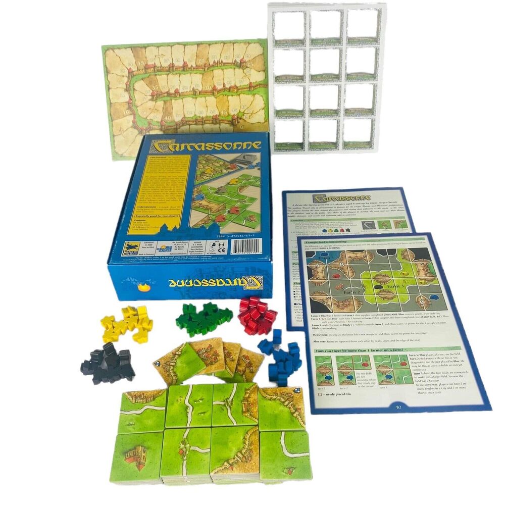 Klaus-Jurgen Wrede Rio Grande Games Carcassonne w/ River Expansion 2000
